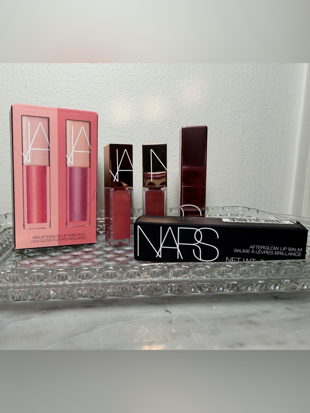 NARS Afterglow Lip Balm & Gloss Set - Orgasm/Unbroken - NIB - Picture 2 of 12